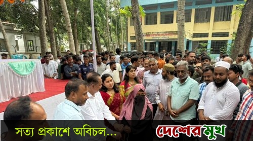 হরিরামপুরে প্রাণিসম্পদ উন্নয়ন প্রকল্পের আওতায় সুফলভোগী খামারিদের মাঝে ছাগল ও উপকরণ বিতরণ।