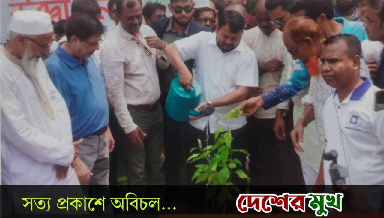 বৃক্ষ রোপন উদ্বোধন করলেন রাসিক প্রশাসক রিটন