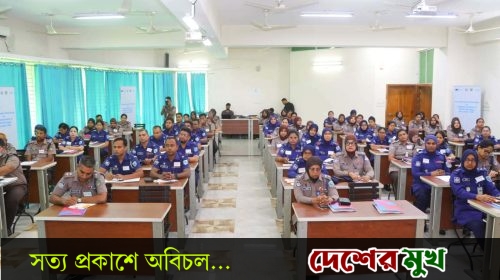 রংপুরের নারী পুলিশ সদস্যদের আত্মবিশ্বাসে,এগিয়ে আসার আহ্বান আরপিএমপি কমিশনারের