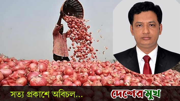 লোকসানে পিষ্ট সালথার পেঁয়াজ চাষি, সংকট নিরসনে ইউএনওর বিশেষ উদ্যোগ