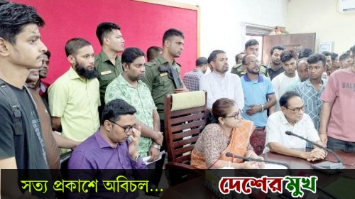 জামালগঞ্জে নৌযান শ্রমিক ও ব্যবসায়ীদের দাবি আদায়ে নির্বাহী অফিসারের সঙ্গে মতবিনিময়।