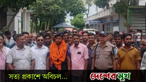 হরিরামপুর থানায় নতুন ওসি তৌফিক আজম, বিদায়ী আফজাল হোসাইনকে সংবর্ধনা