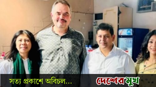 মার্কিন রাষ্ট্রদূত ব্রেনটি ক্রিস্টেনসেন সস্রিক রূপগঞ্জের পূজামন্ডব পরিদর্শন