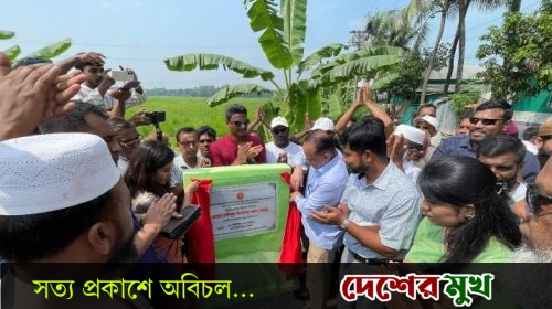 হরিরামপুরে ৩ সড়ক উন্নয়নে সাড়ে ৪ কোটি টাকার প্রকল্প, ভিত্তিপ্রস্তর স্থাপন